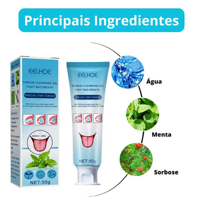 Kit Gel Bucal ZenFresh - Transforme seu Sorriso e Saúde Bucal (Grátis Raspador de Língua)