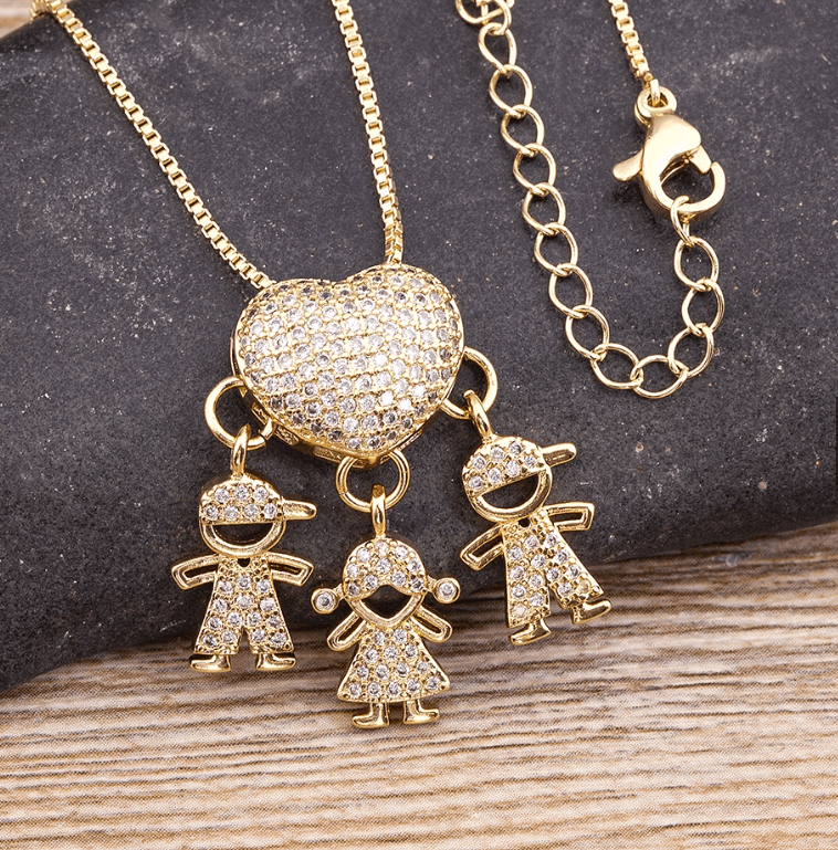 Colar Amor de Mãe em banho de ouro 18k