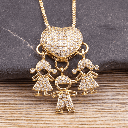 Colar Amor de Mãe em banho de ouro 18k