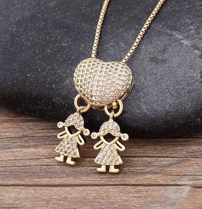 Colar Amor de Mãe em banho de ouro 18k