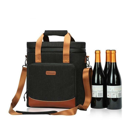 Bolsa Porta Vinhos e Taças ZenZone - Carregue Vinhos Com Mais Praticidade